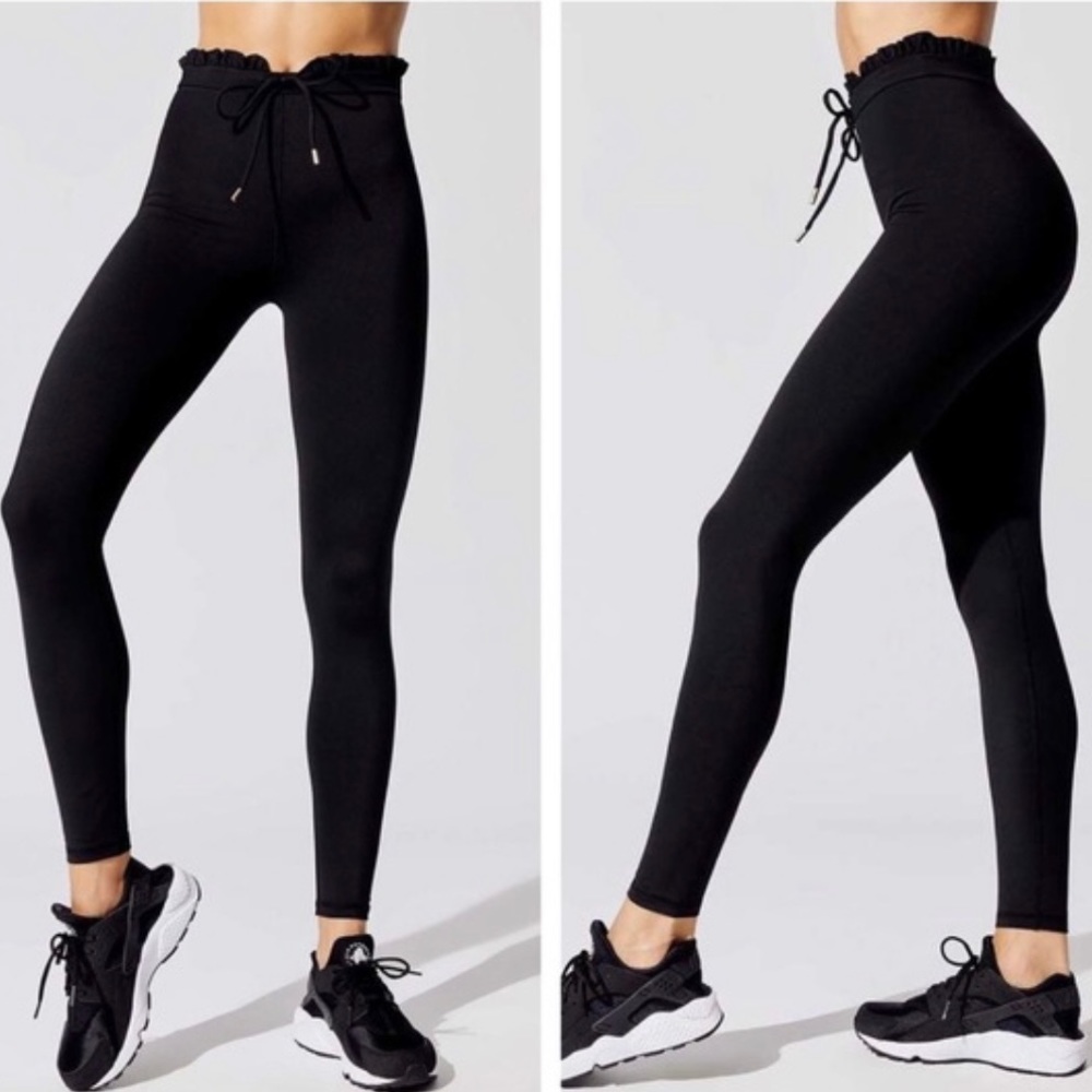 Carbon38 Ruffle Waist Leggings